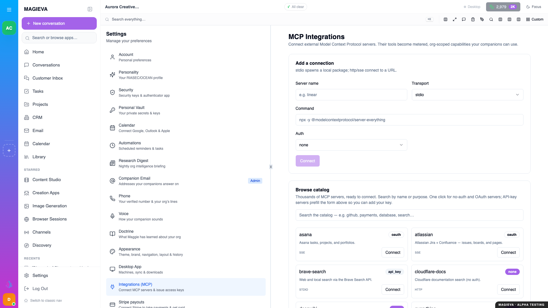 Step 5 — MCP servers settings, at 1920×1080